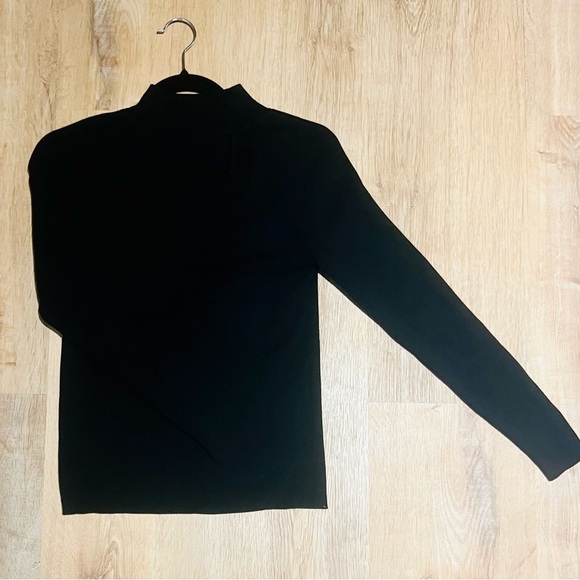 Keyhole Black Turtle Neck Sweater - Picture 9 of 9